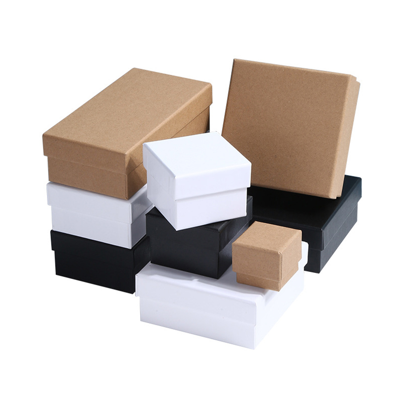 Cajas de papel kraft para embalaje de accesorios de joyería